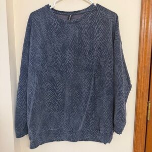 Women's Blue Patterned Athleta Sweater